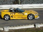 Yellow Chevron number 777 racing